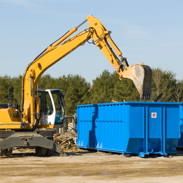 what size residential dumpster rentals are available in Louisville